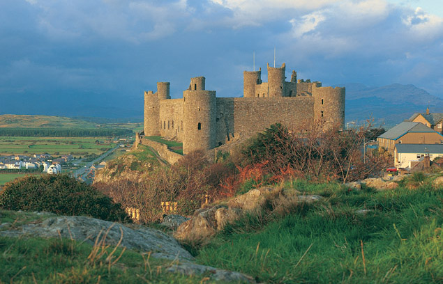 Harlech Castle - A general view of the castle